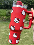 HK 40oz tumbler with straw cap