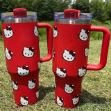 HK 40oz tumbler with straw cap