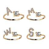 Bling Letter Ring