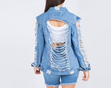 Distressed Denim Jacket