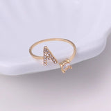 Bling Letter Ring