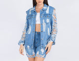 Distressed Denim Jacket