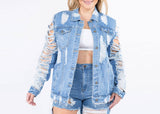 Distressed Denim Jacket