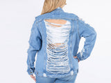 Distressed Denim Jacket